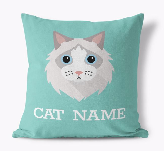 {dogsName}'s Icon: Personalised {breedCommonName} Canvas Cushion 